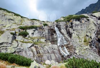 The Skok waterfall in High Tatras mountain in Slovakia.