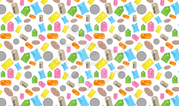 Seamless wallpaper pattern from price tags.