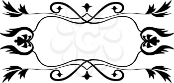 Lines, Scrolls and Swirls Isolated in Black Vector - for Page Decor, Letters, Invitations, Cards, Logo or Menu
