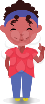 Use as Emoji, Mascot or Emoticon Middle-Aged Female Pointing Finger, Illustration Isolated on White Background
