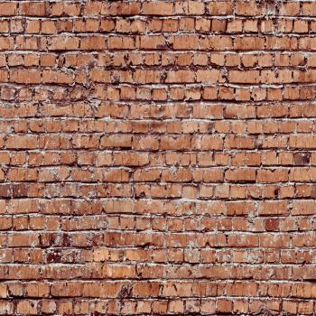 Red seamless bricks. Quad texture surface wallpaper