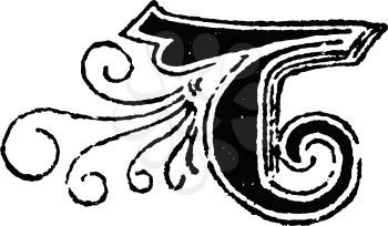 Vintage antique line drawing or engraving of decorative capital letter B with ornament or embellishment around. From Biblische Geschichte des alten und neuen Testaments, Germany 1859.