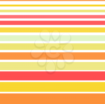 Abstract seamless pattern with multicolored lines. Simple textured yellow and orange background. Vector ornament