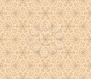 Seamless floral background in orient style. EPS8