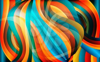 Vector abstract waves background texture design, bright poster, banner colorful striped background