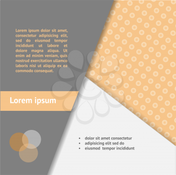 Template corporate elegant design for web, mail, booklet, report concept. Modern flat interface.