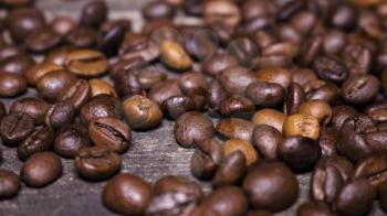 Roasted Brown Coffee Beans Background