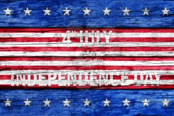 Independence Day, 4th Of July National Holiday in United States of America. Background Banner With US Colors and Stars