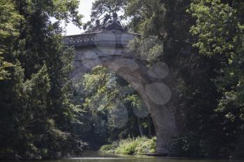 Old Bridge at Laxenburg Castle By The Lake in Lower Austria