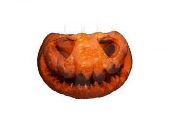 Halloween Pumpkin, Jack O’ Lantern Isolated On White Background