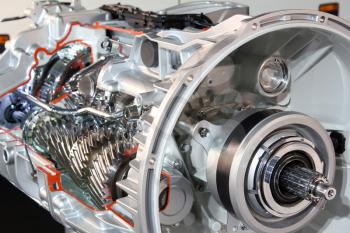 heavy truck gearbox transmission detail
