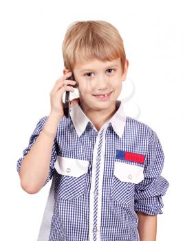 boy talking on smart phone