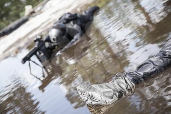Dead bodies of special forces operators killed during a special operation