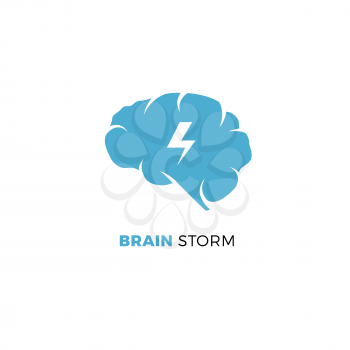 Brainstorming creative idea, smart cloud vector concept. Business brainstorming concept or brainstorming logo template