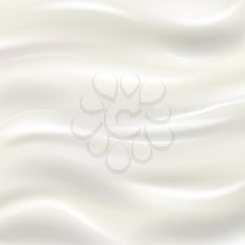 Realistic cow milk wave vector texture background. Cream liquid and flowing dairy drink illustration