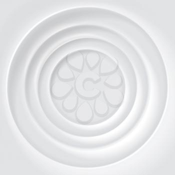 White rippled surface vector background. Whirlpool and circular, vortex rotation illustration