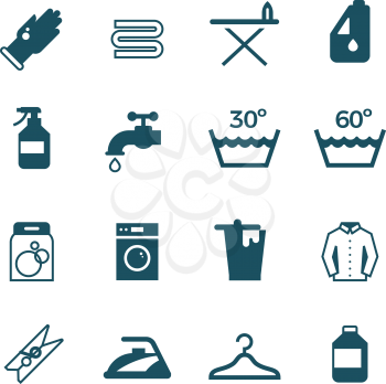 Housework and laundry vector icon. Laundry machine and washing, illustration of equipment washing