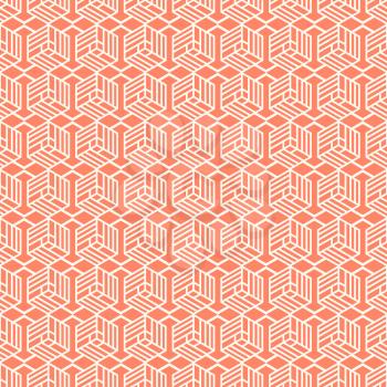 Minimal geometric vintage seamless pattern design. Abstract design background. Vector illustration