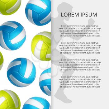 Sport winner concept banner and poster with balls and athlete silhouette. Vector illustration