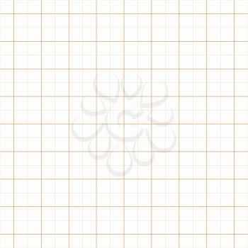 Yellow architect graph paper repeat vector grid. Page graph technical line, millimeter measure graphing illustration
