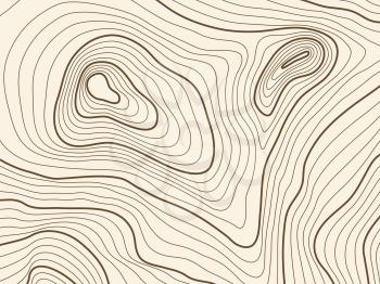 Topographic map background of mountain terrain. Vector mapping contour texture with elevation. Relief mountain, contour topography terrain illustration