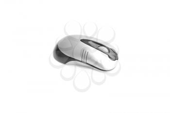 A wireless mouse isolated on white with clipping path.