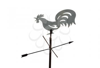 Weather Vane on a white background. It is isolated