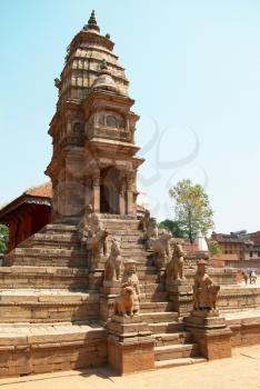 Temple of old buddhistic city. Baktaphur, Nepal
