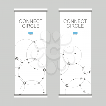 Banners with connect circle