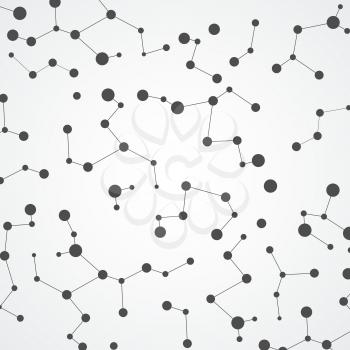 Abtract background with connected line and dots.