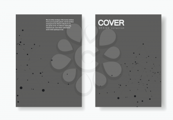 Polygonal abstract background with connected line and dots. Modern cover brochure with technological design for future world projects.