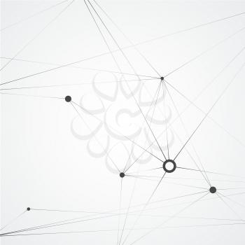 Connect network background with dots and lines.