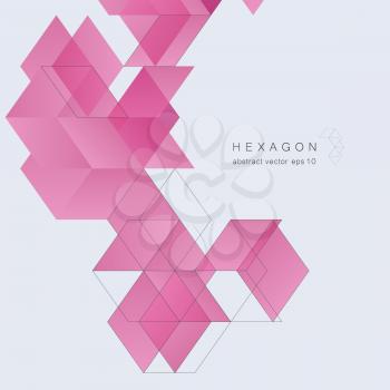 Abstract geometric overlapping triangles background. Cover template design.