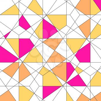 Vector abstract hexagon pattern. Modern texture with repeating geometric grid.