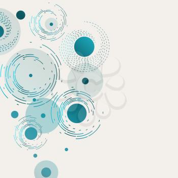Abstract modern technology background, futuristic twirl design. Lines and circle structure elements.