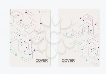 Vector abstract geometric background. Modern brochure design element.