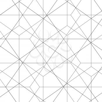 Vector abstract hexagon pattern. Modern texture with repeating geometric grid.