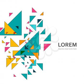 Abstract geometric background with modern overlapping triangles.