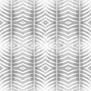 Abstract shapes seamless pattern. Repeat geometric background. Textured grunge geometric background for wallpaper, gift paper, fabric print, furniture. Regularly repeating tiles with arched rhombuses.