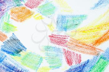 Grunge texture of pastel strokes. Crayons abstract grunge background. Frame design element. Blank for business cards with hand drawing textures. Pencil design elements.