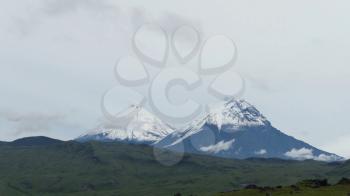 The Kamchatka volcano. Klyuchevskaya hill. The nature of Kamchatka, mountains and volcanoes