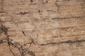 Surface of the rock stone with brown tint texture background