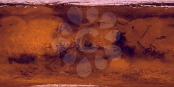 Mars Surface Layout Map. Illustration. 3D rendering