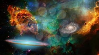 Deep Space Elements of this image furnished by NASA