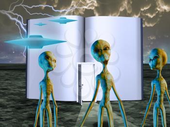 Aliens Story Book