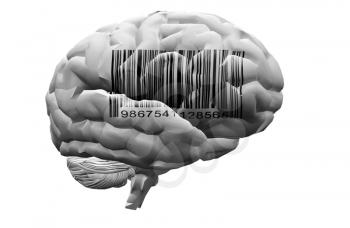 Barcode on brain
