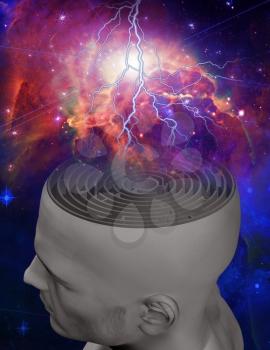 Mind Maze. Lightnings in vivid universe