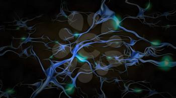 Neurons. Painting on canvas
