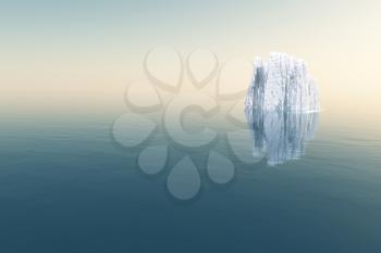 Iceberg in calm water