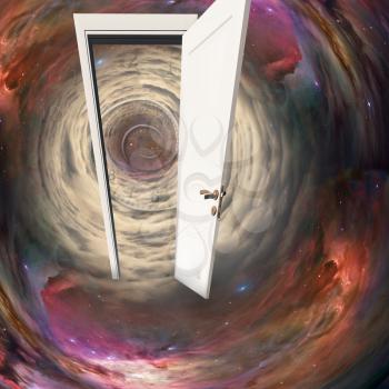 The white door, space tunnel